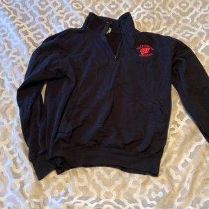 Champion Wisconsin pull over sweat shirt